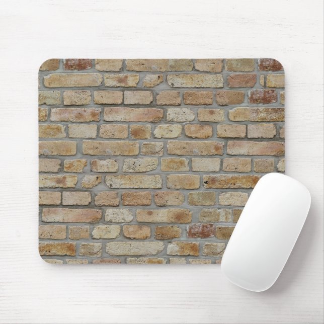 Brown Brick Wall A Novelty Design  Mouse Pad (With Mouse)