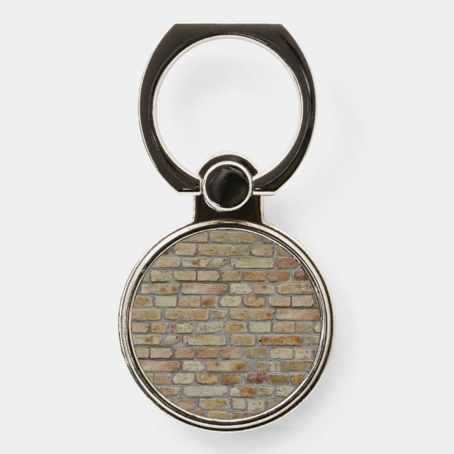 Brown Brick Wall A Novelty Design  Phone Ring Stand (Front)