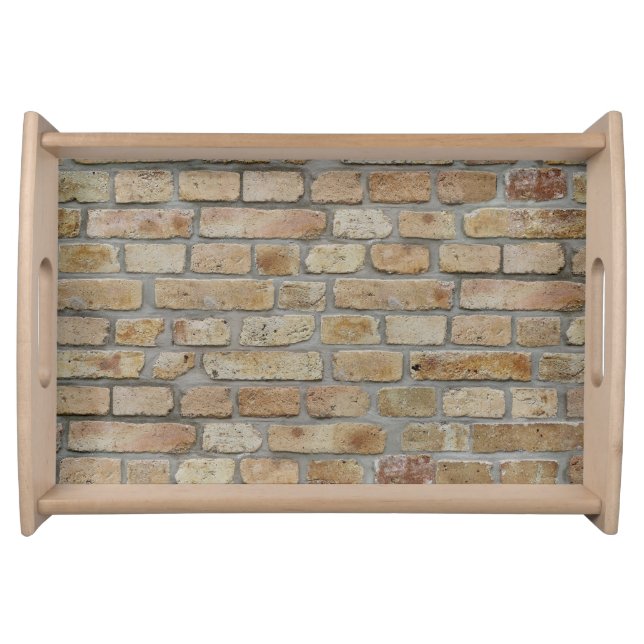 Brown Brick Wall A Novelty Design  Serving Tray (Front)