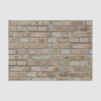 Brown Brick Wall A Novelty Design  Tissue Paper