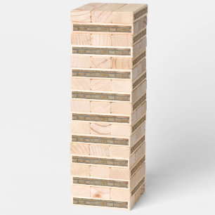 Brown Brick Wall A Novelty Design  Topple Tower