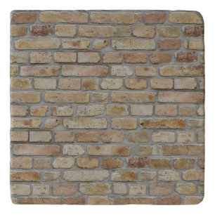 Brown Brick Wall A Novelty Design  Trivet