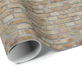 Brown Brick Wall A Novelty Design  Wrapping Paper