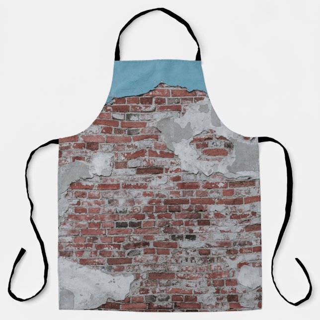 Brown brick wall apron (Front)