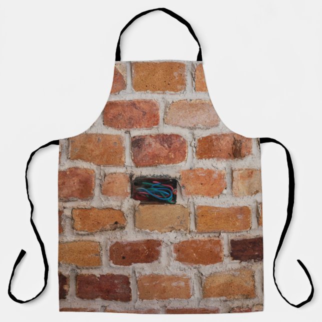 Brown brick wall apron (Front)