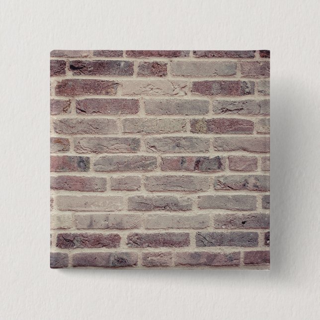 Brown Brick Wall Button (Front)