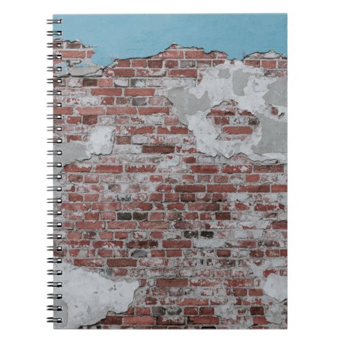 Brown brick wall notebook