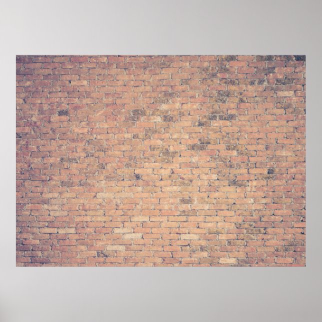 Brown brick wall photography poster (Front)
