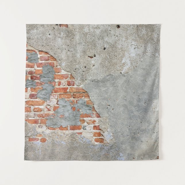 Brown brick wall tapestry (Front)