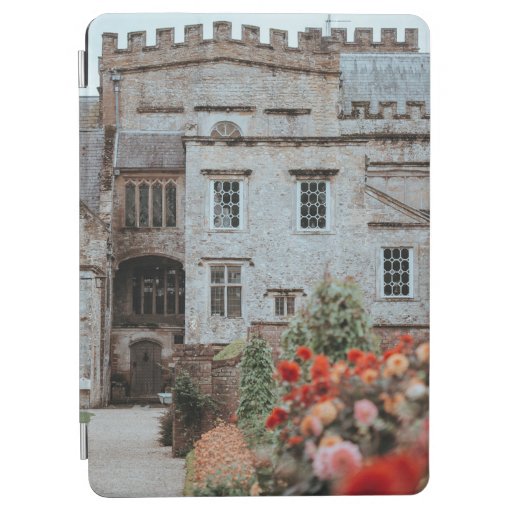 BROWN BRICKED HOUSE NEAR RED FLOWERS iPad AIR COVER