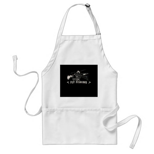 Brown Brook Trout Fly Fishing Gift Fisherman Adult Apron