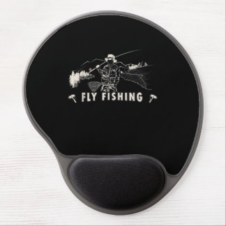 Brown Brook Trout Fly Fishing Gift Fisherman Line Gel Mouse Pad