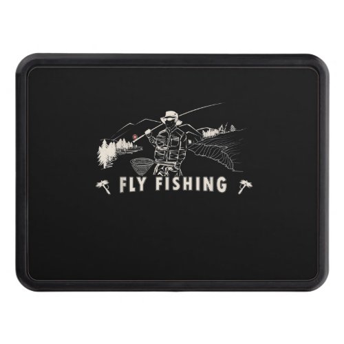 Brown Brook Trout Fly Fishing Gift Fisherman Line Hitch Cover