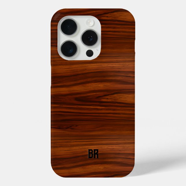 Brown Brown Mahogany Wood Texture Case-Mate iPhone Case (Back)