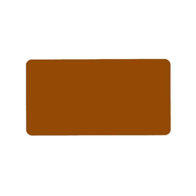 Brown,Brown (Traditional)(solid color)  Label (Front)