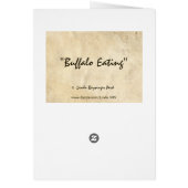 Brown Buffalo Eating (Back)