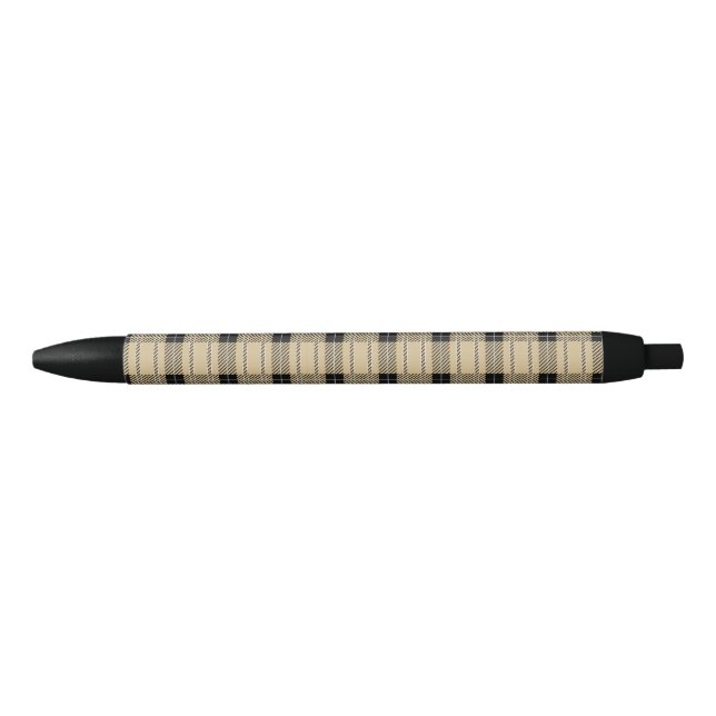 Brown Buffalo Plaid Pattern Pen (Front)
