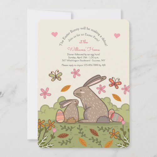 Brown Bunnies Invitation