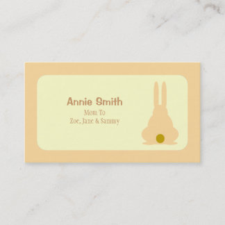 Brown Bunny Calling Card