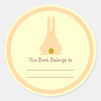 Brown Bunny Classic Round Sticker