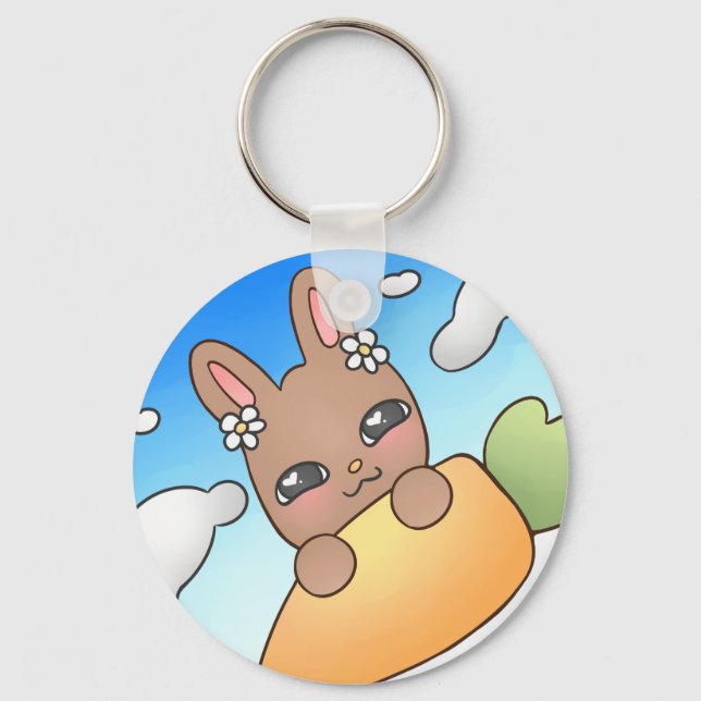 Brown Bunny Keychain (Front)