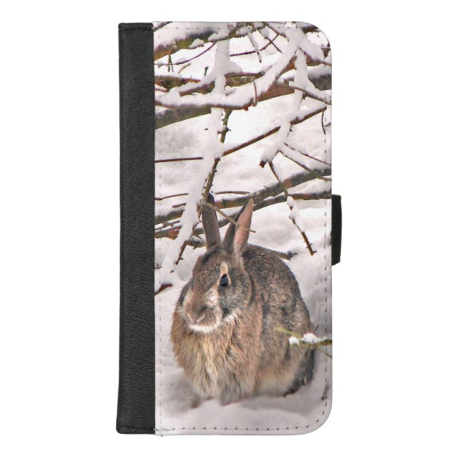 Brown Bunny Rabbit iPhone 8/7 Plus Wallet Case