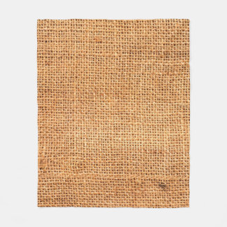 Brown burlap cloth background or sack cloth fleece blanket