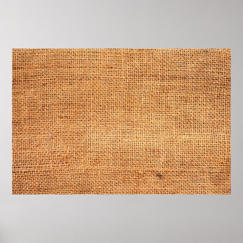 Brown burlap cloth background or sack cloth poster