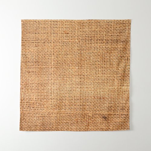 Brown burlap cloth background or sack cloth tapestry