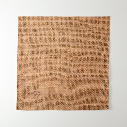 Brown burlap cloth background or sack cloth tapestry