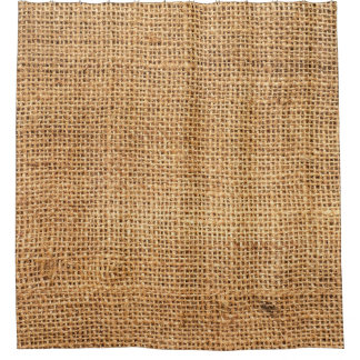 Brown Burlap Sack: Textured Cloth Background Shower Curtain