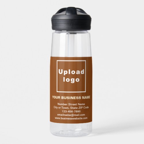 Brown Business Brand on 25 oz Water Bottle