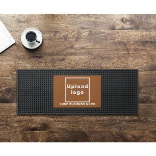 Brown Business Brand on Bar Mat