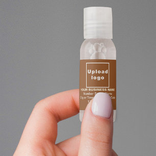 Brown Business Brand on Hand Sanitizer