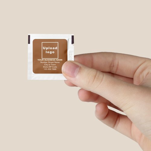 Brown Business Brand on Hand Sanitizer Packet