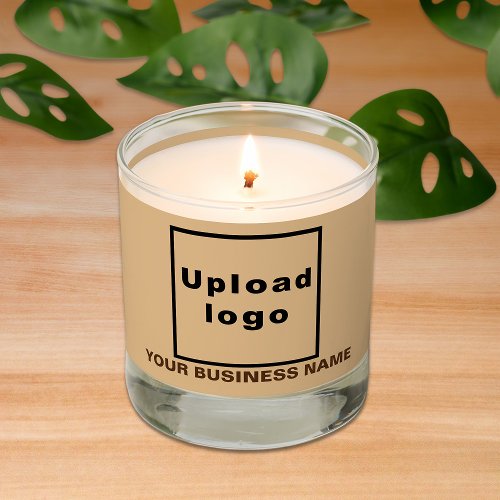 Brown Business Brand on Scented Candle
