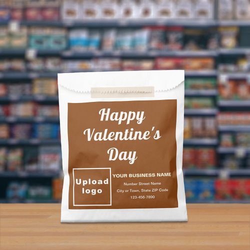 Brown Business Brand Valentine Paper Bag