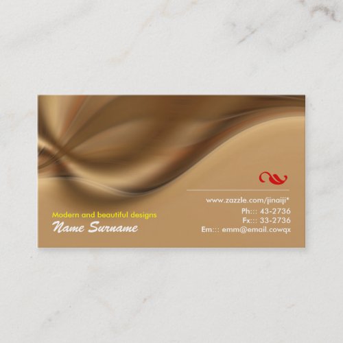 brown business card