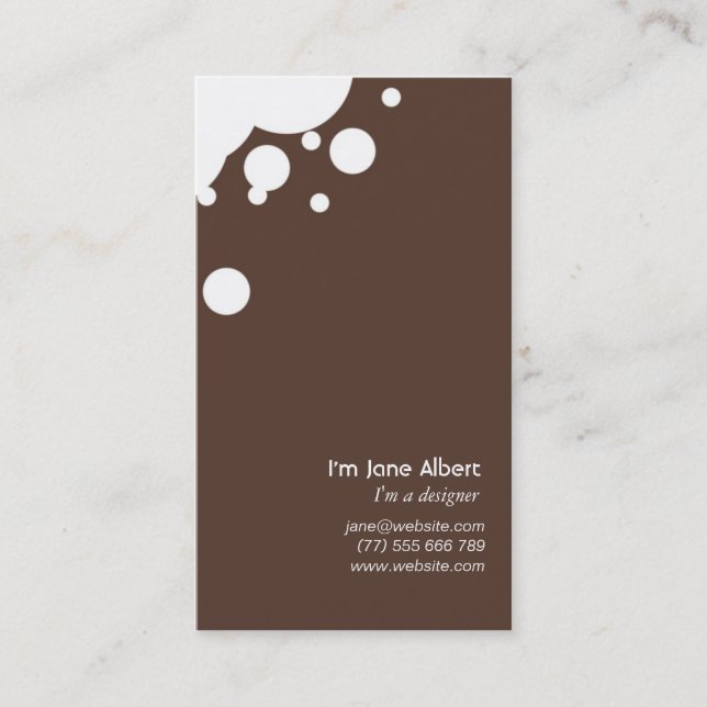 Brown business card (013) (Front)