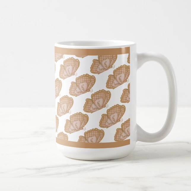 Brown Butterflies Coffee Mug (Right)