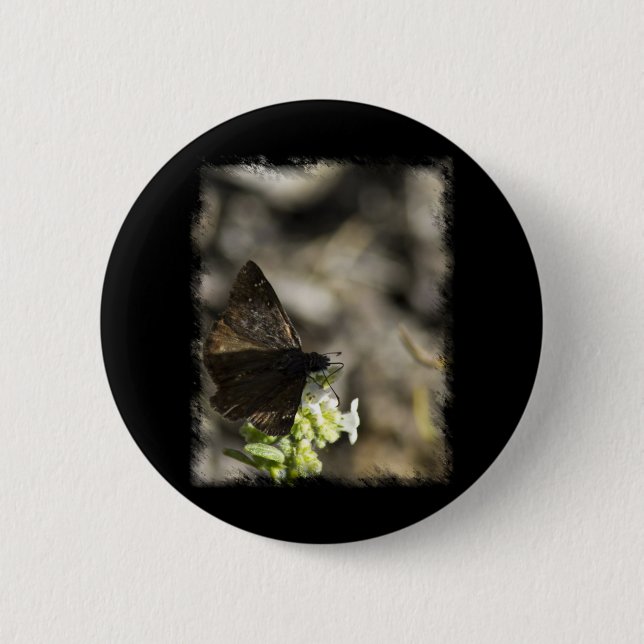 Brown Butterfly Button (Front)