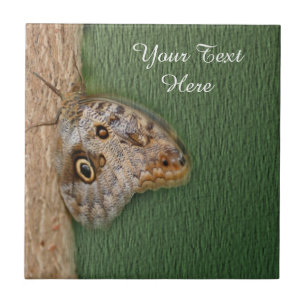 Brown Butterfly Nature Tile