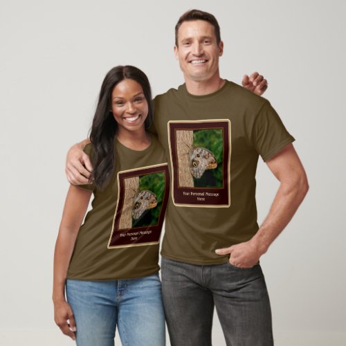 Brown Butterfly On Tree Personalized  T_Shirt