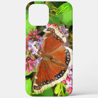 Brown Butterfly with Blue Spots on Lilacs Case-Mat iPhone 12 Pro Max Case
