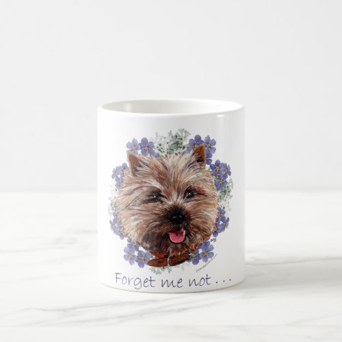 Brown Cairn Terrier Forget_me_not Coffee Mug