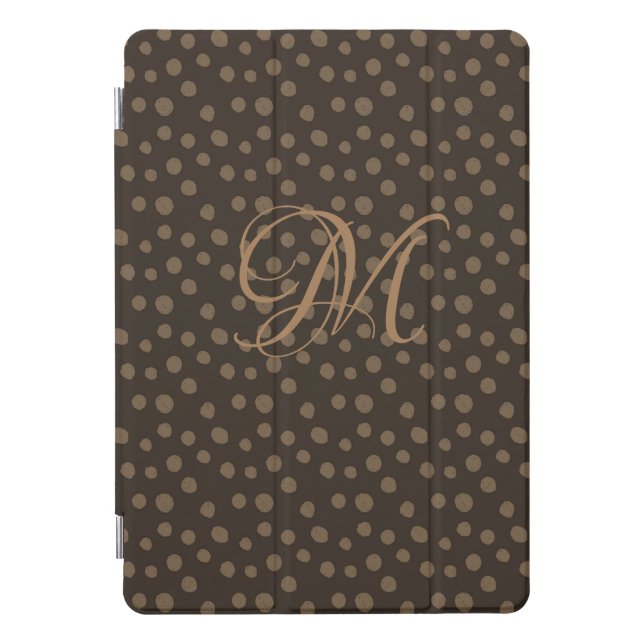 Brown & Camel Monogram  iPad Pro Cover (Front)