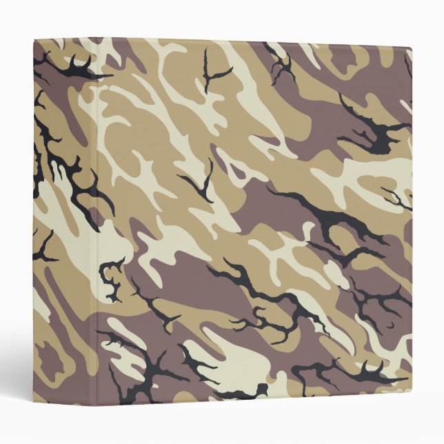 Brown Camo Binder (Front/Spine)