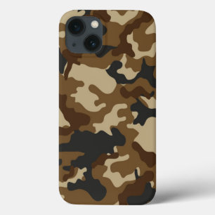 Brown Camo iPhone 13 Case