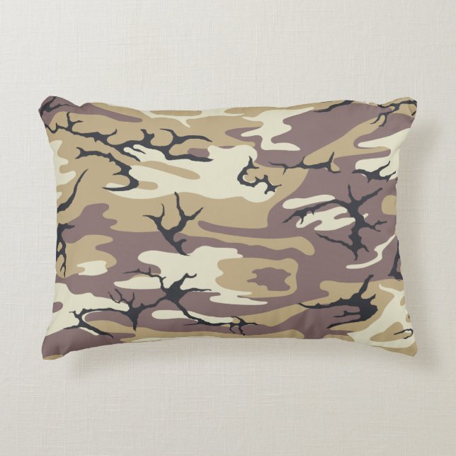Brown Camo Decorative Pillow (Front)