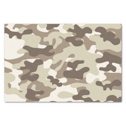 Brown Camo Design Tissue Paper